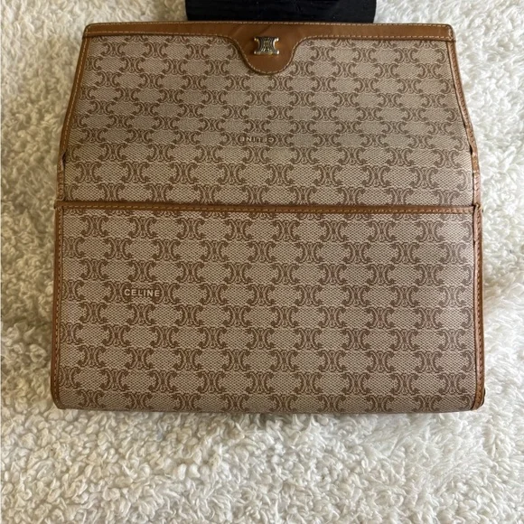 Celine Macadam Monogram Flap Kisslock Long Wallet Purse in EUC - Picture 12 of 15
